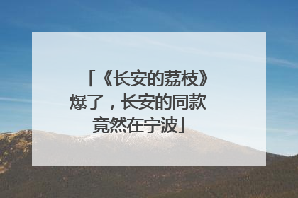 《长安的荔枝》爆了，长安的同款竟然在宁波