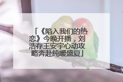《陷入我们的热恋》今晚开播，刘浩存王安宇心动攻略奔赴纯暧盛夏