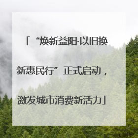 “焕新益阳·以旧换新惠民行”正式启动，激发城市消费新活力