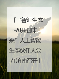 “智汇生态-AI共创未来”人工智能生态伙伴大会在济南召开