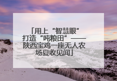 用上“智慧眼” 打造“吨粮田”——陕西宝鸡一座无人农场夏收见闻