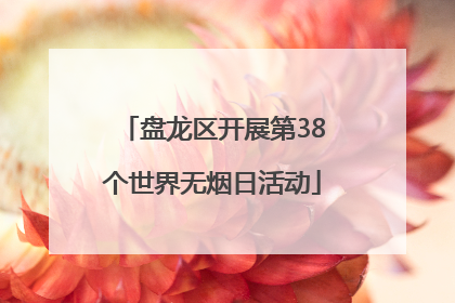 盘龙区开展第38个世界无烟日活动
