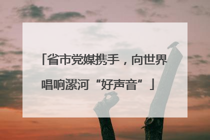 省市党媒携手，向世界唱响漯河“好声音”