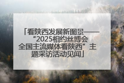看陕西发展新图景——“2025相约丝博会 全国主流媒体看陕西”主题采访活动见闻