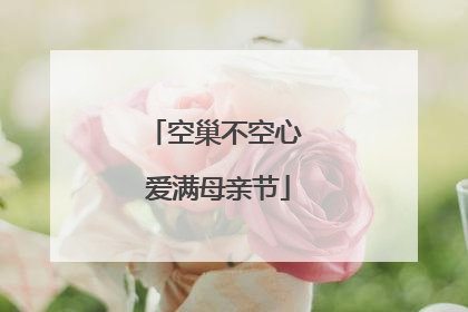 空巢不空心 爱满母亲节