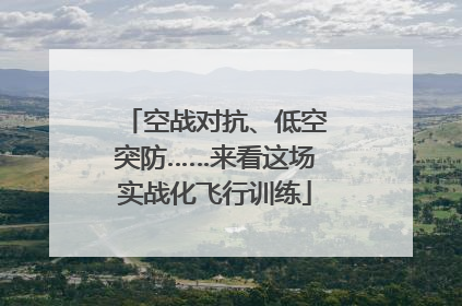 空战对抗、低空突防……来看这场实战化飞行训练