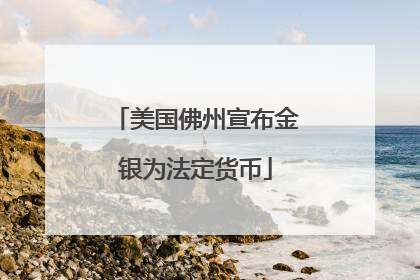 美国佛州宣布金银为法定货币