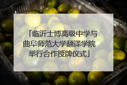 临沂士博高级中学与曲阜师范大学翻译学院举行合作授牌仪式