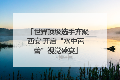 世界顶级选手齐聚西安 开启“水中芭蕾”视觉盛宴