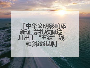 中华文明影响添新证 蒙扎铁佩遗址出土“五铢”钱和斜纹纬锦