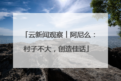 云新闻观察︱阿尼么：村子不大，创造佳话