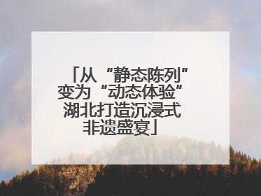 从“静态陈列”变为“动态体验” 湖北打造沉浸式非遗盛宴