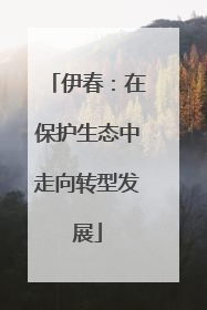 伊春：在保护生态中走向转型发展