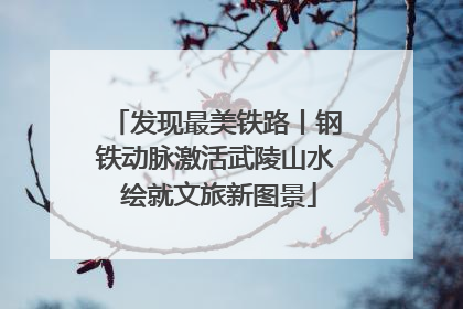 发现最美铁路丨钢铁动脉激活武陵山水 绘就文旅新图景