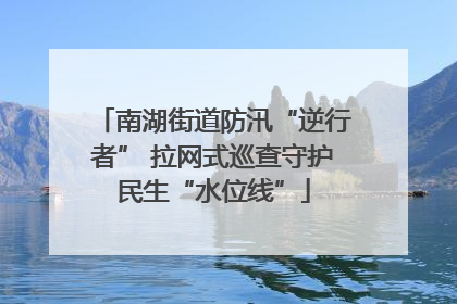 南湖街道防汛“逆行者” 拉网式巡查守护民生“水位线”