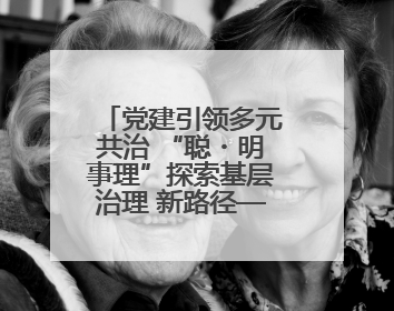 党建引领多元共治 “聪・明事理”探索基层治理 新路径——月湖区化工厂社区新实践