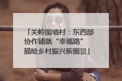 关岭围墙村：东西部协作铺就“幸福路” 描绘乡村振兴新图景