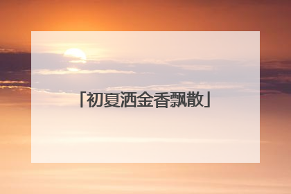初夏洒金香飘散