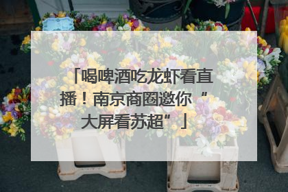 喝啤酒吃龙虾看直播！南京商圈邀你“大屏看苏超”