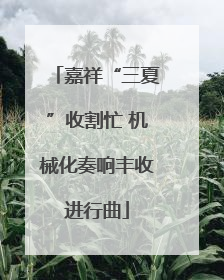嘉祥“三夏”收割忙 机械化奏响丰收进行曲