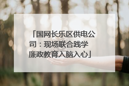 国网长乐区供电公司：现场联合践学 廉政教育入脑入心