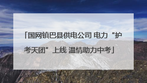 国网镇巴县供电公司 电力“护考天团”上线 温情助力中考