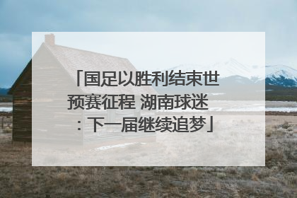国足以胜利结束世预赛征程 湖南球迷：下一届继续追梦