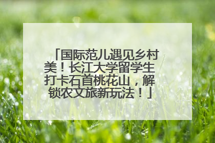 国际范儿遇见乡村美！长江大学留学生打卡石首桃花山，解锁农文旅新玩法！