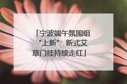 宁波端午氛围组“上新” 新式艾草门挂持续走红