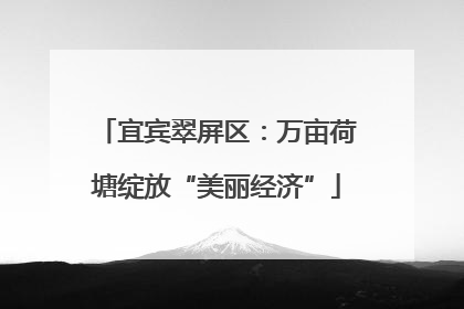 宜宾翠屏区：万亩荷塘绽放“美丽经济”