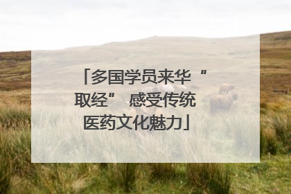 多国学员来华“取经” 感受传统医药文化魅力