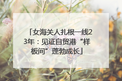 女海关人扎根一线23年：见证自贸港“样板间”蓬勃成长