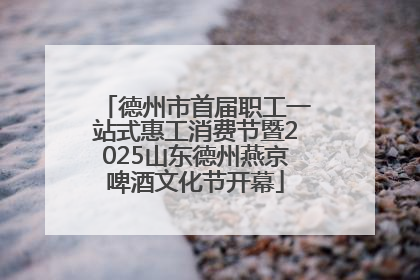德州市首届职工一站式惠工消费节暨2025山东德州燕京啤酒文化节开幕