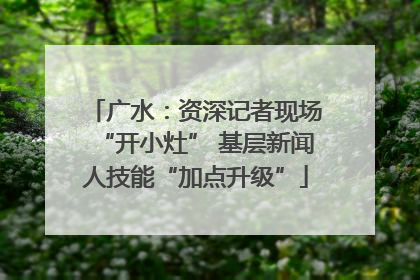广水：资深记者现场“开小灶” 基层新闻人技能“加点升级”