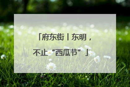 府东街丨东明，不止“西瓜节”