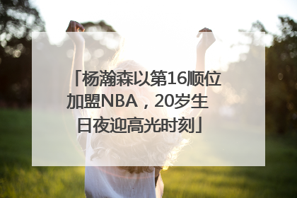 杨瀚森以第16顺位加盟NBA，20岁生日夜迎高光时刻
