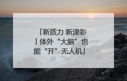新质力 新津彩丨体外“大脑”也能“开”无人机