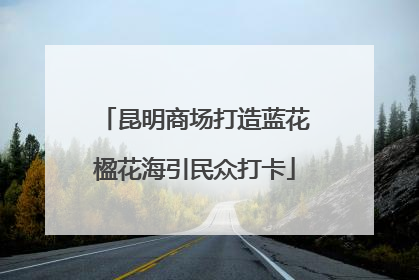 昆明商场打造蓝花楹花海引民众打卡