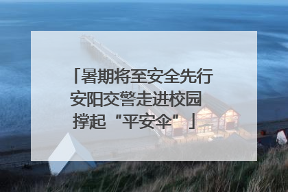 暑期将至安全先行 安阳交警走进校园撑起“平安伞”