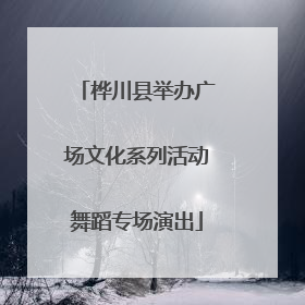 桦川县举办广场文化系列活动舞蹈专场演出
