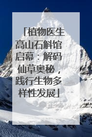 植物医生高山石斛馆启幕：解码仙草奥秘，践行生物多样性发展