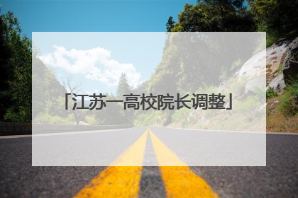 江苏一高校院长调整