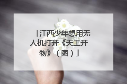 江西少年想用无人机打开《天工开物》（图）