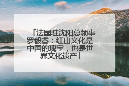 法国驻沈阳总领事罗毅睿：红山文化是中国的瑰宝，也是世界文化遗产