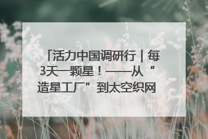 活力中国调研行｜每3天一颗星！——从“造星工厂”到太空织网的“银河速度”