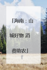 海南：山城好物 消费助农