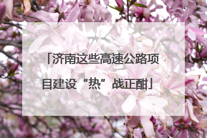 济南这些高速公路项目建设“热”战正酣