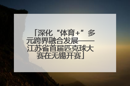 深化“体育+”多元跨界融合发展——江苏省首届匹克球大赛在无锡开赛