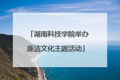 湖南科技学院举办廉洁文化主题活动