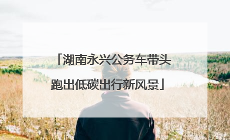 湖南永兴公务车带头跑出低碳出行新风景